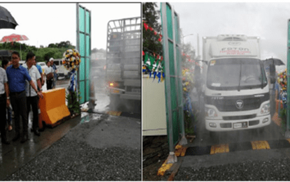 DA opens first road bath disinfecting facility