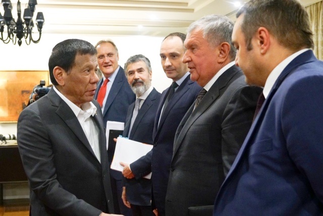 Duterte meets CEO of Russian oil giant