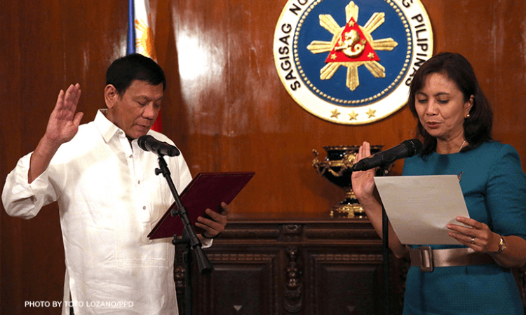 Duterte: Don’t believe ‘dilawans,’ Robredo hits back