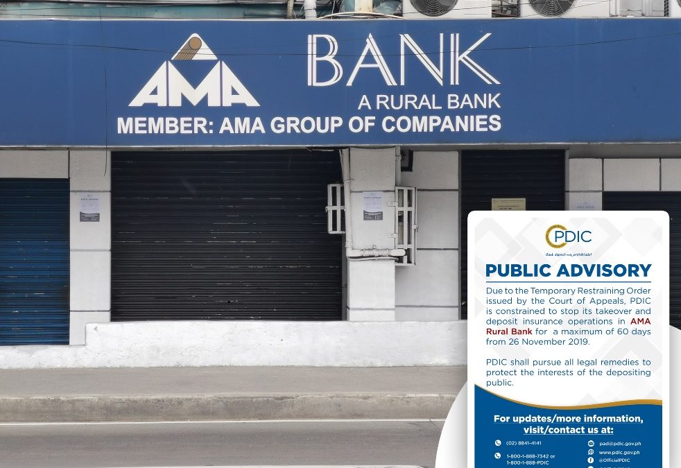 CA extends order preventing liquidation of closed AMA Bank