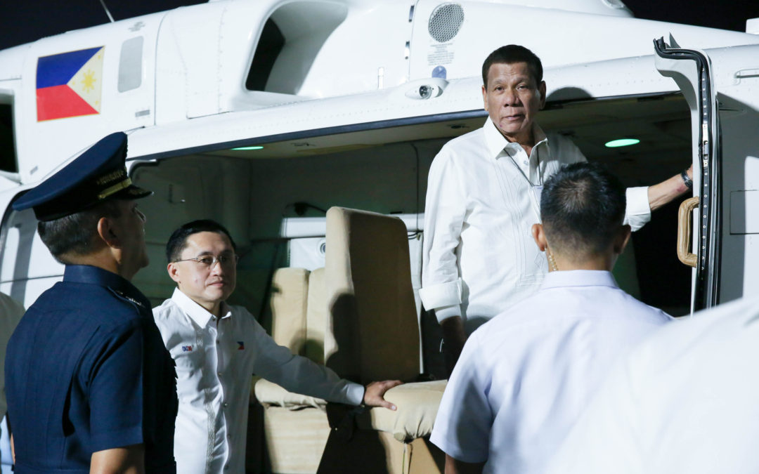 Duterte, Go fly home to Davao City for short trip