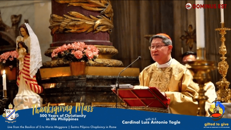 Tagle tells parents to forgo parties, focus on faith after baptism