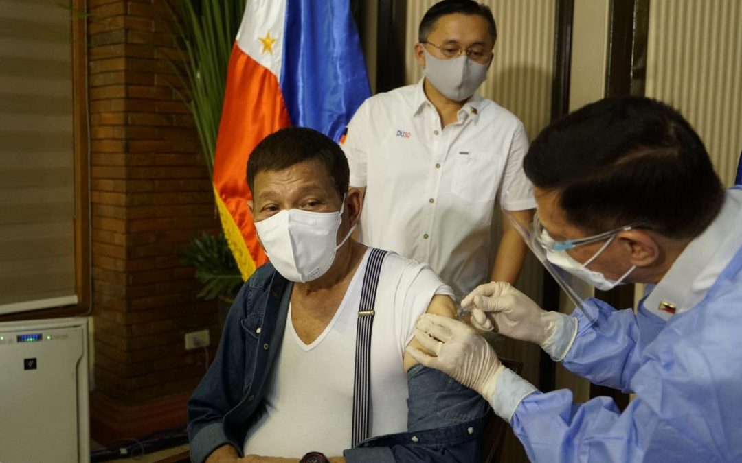 Despite asking China to take back Sinopharm donations, Duterte to get 2nd dose