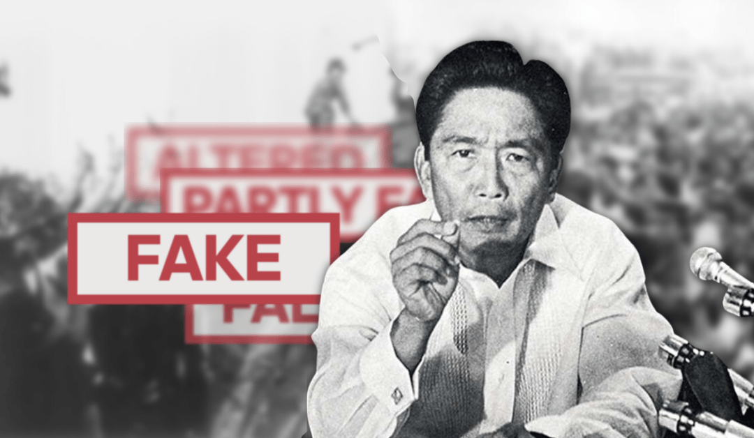 Disinformation attempts to rehabilitate the Marcoses, disparage EDSA