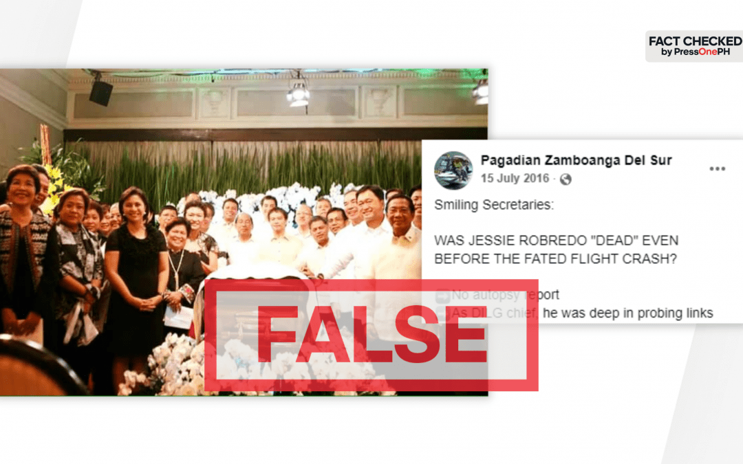 FACT-CHECK: Old post claiming Jesse Robredo was dead before his plane crashed in 2012, resurfaces