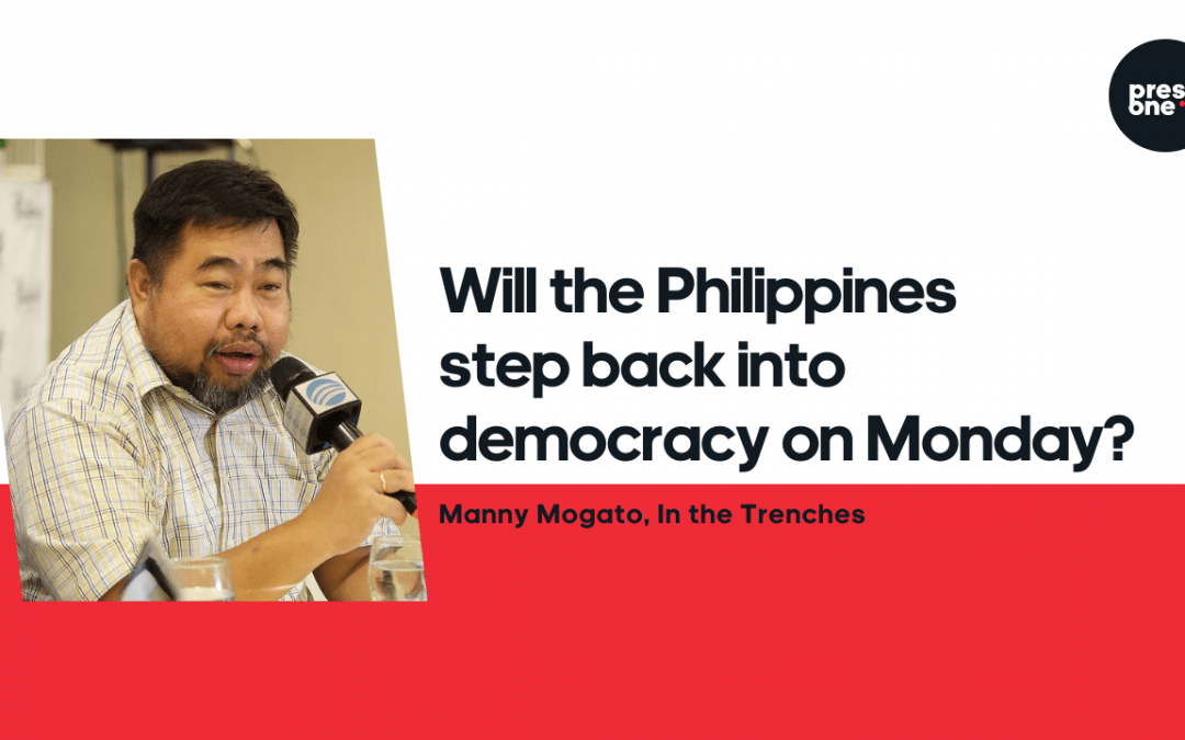Will the Philippines step back into democracy on Monday?