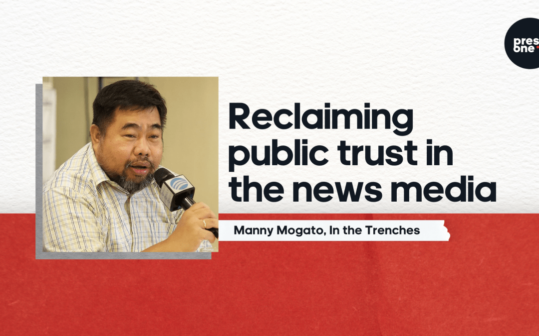 Reclaiming public trust in the news media