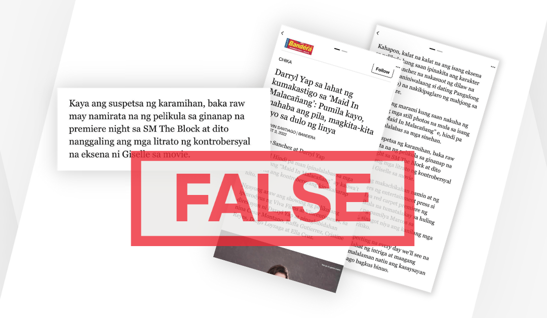 FACT CHECK: Mahjong scene from ‘Maid in Malacañang’ not pirated