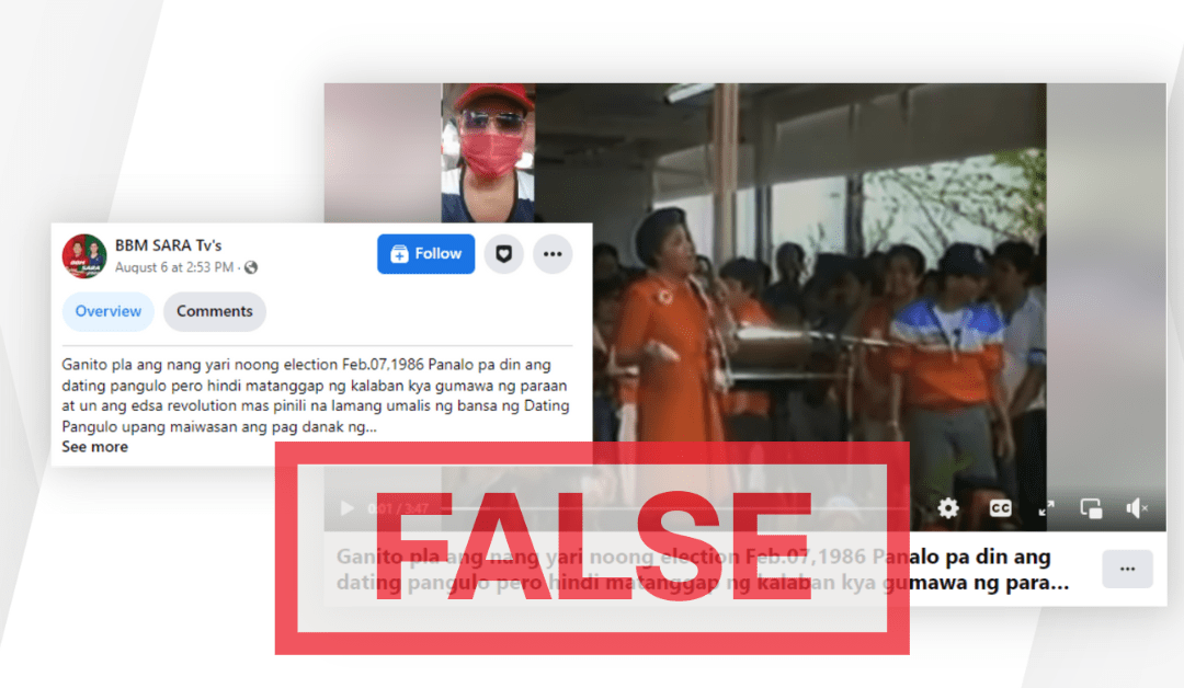 FACT-CHECK: Marcos fled PH in 1986 to prevent violence