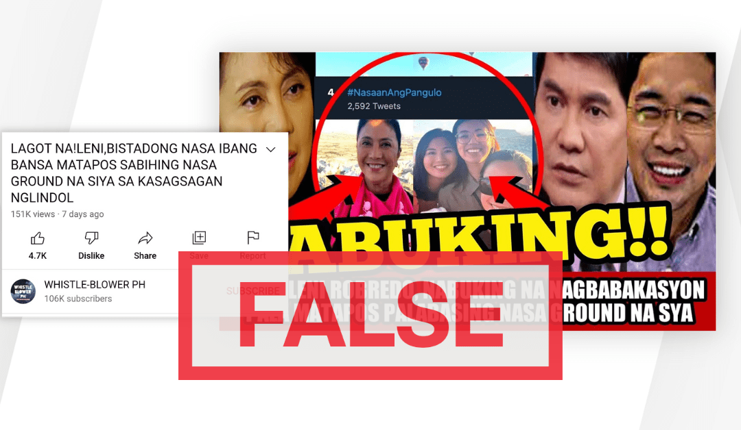 FACT CHECK: Former VP Robredo did not lie about being first on quake ground zero