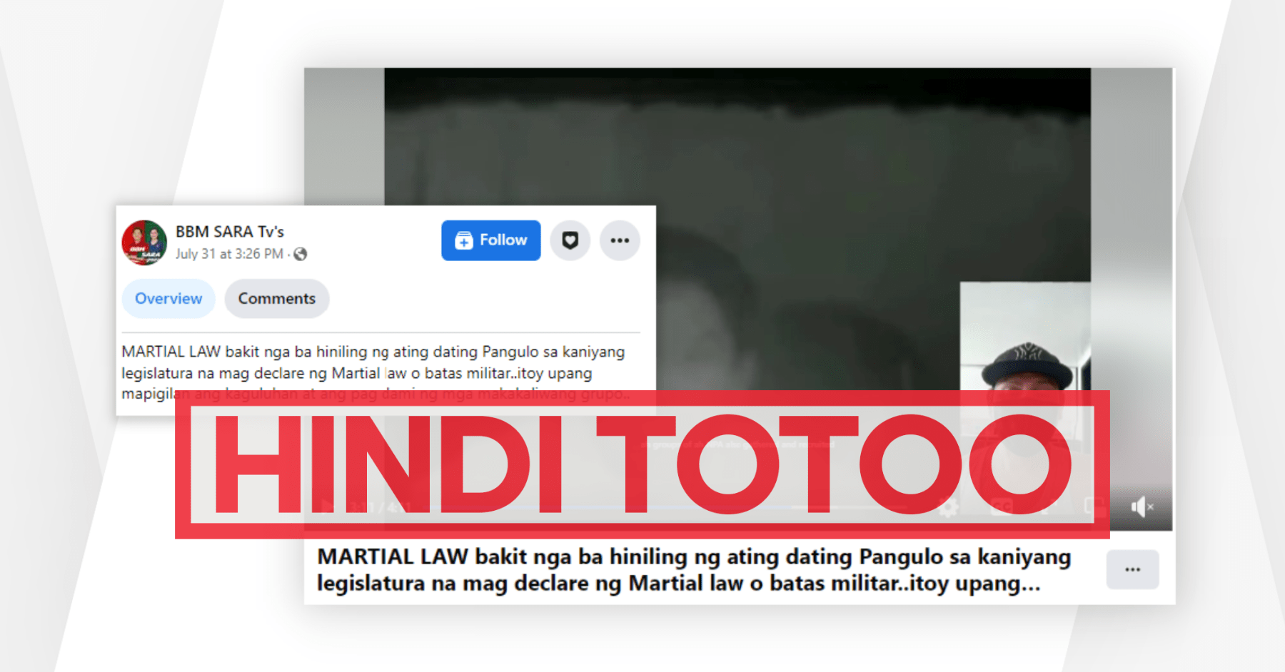 Fact Check: Idineklara ni Marcos ang Martial Law para pigilan ang