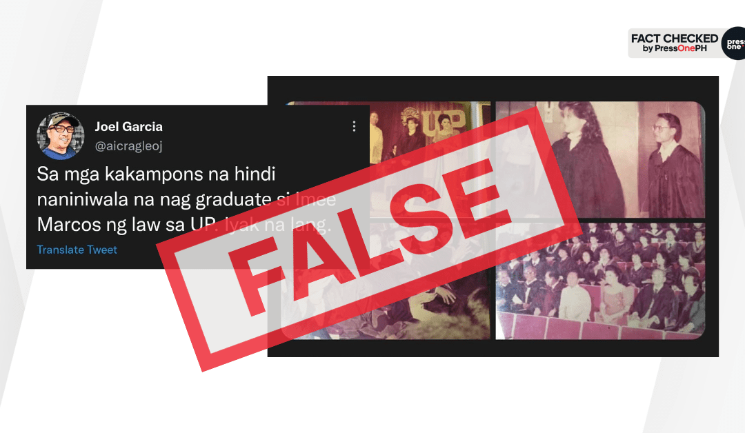 FACT-CHECK: Imee Marcos did not graduate from UP College of Law