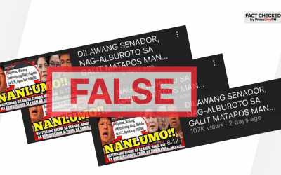 FACT-CHECK: YouTube video falsely claims minority senators furious over PH not re-joining ICC