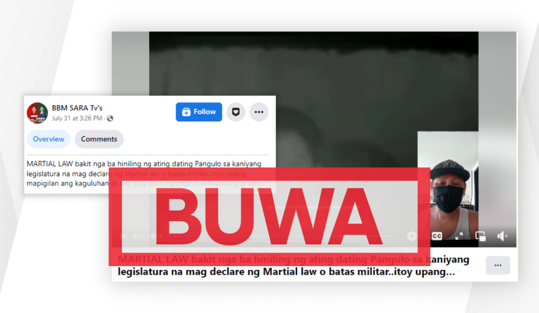 FACT-CHECK: Marcos nagdeklara han Martial Law para maundang an paghinika-kontrol han mga kumunista