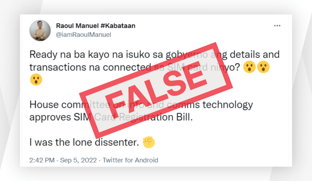 FACT-CHECK: No provision in SIM Card Registration Bill granting gov’t direct access to subscriber data