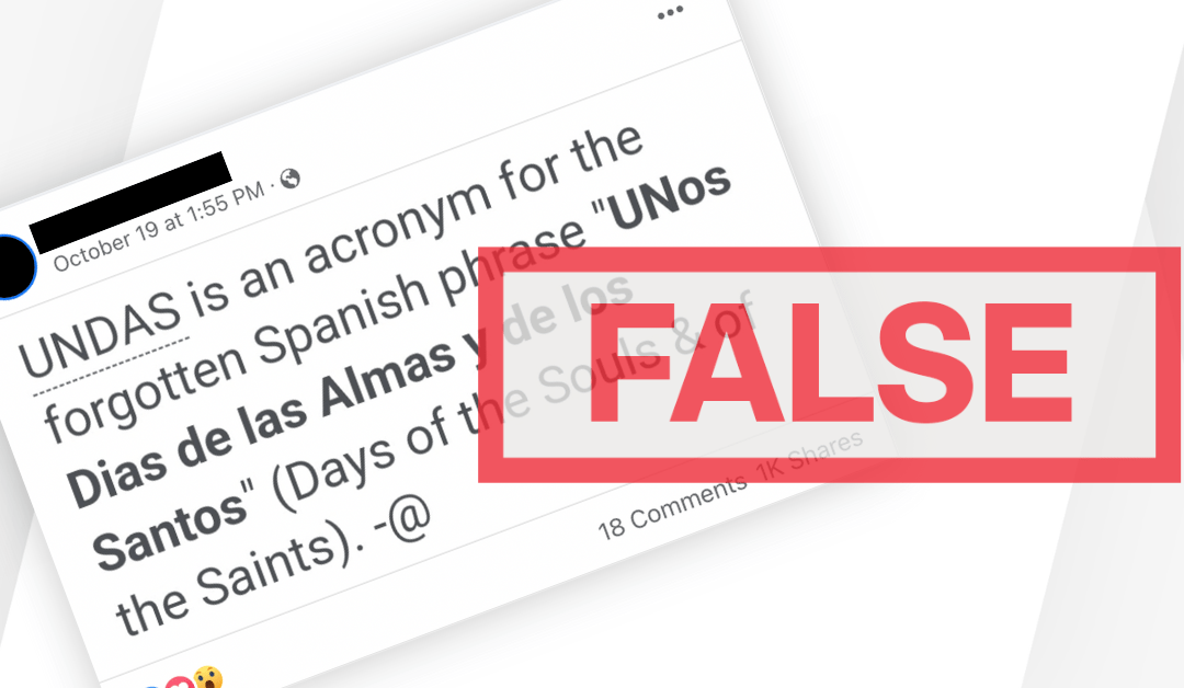 FACT-CHECK: Where did the word ‘undas’ come from?