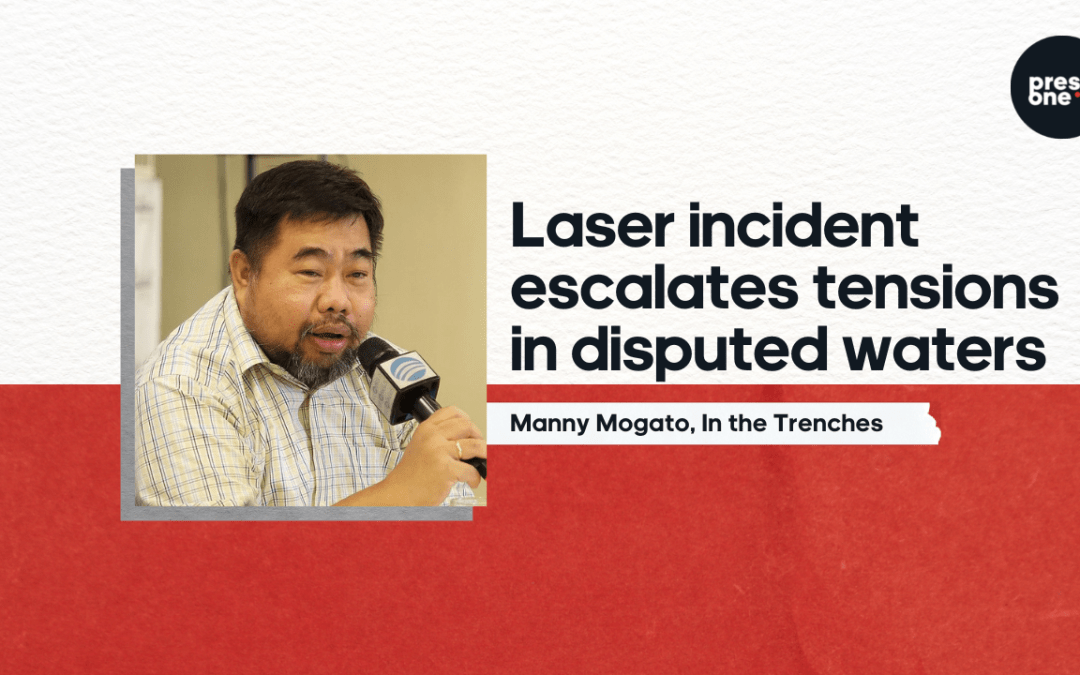 Laser incident escalates tensions in disputed waters