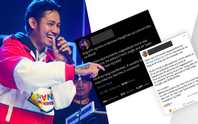 Singer Michael Pangilinan’s ‘Para makagawa tayo ng baby!’ joke at La Salle-Dasma concert slammed