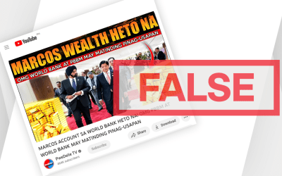 Youtube channel falsely claims Marcos account at World Bank released after meeting between Marcos and bank head
