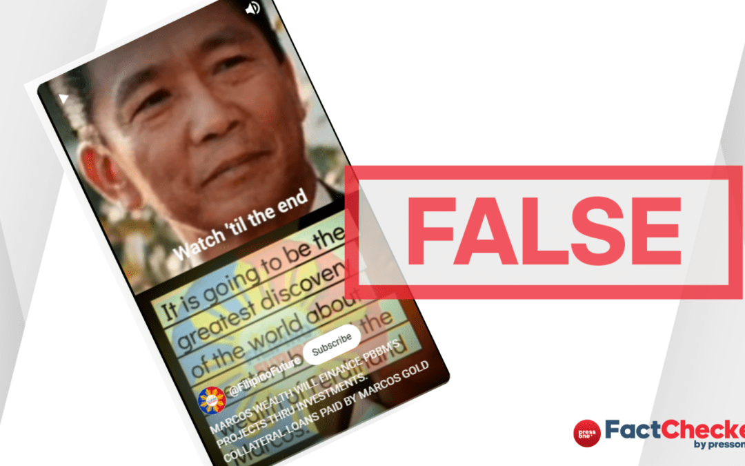 FACT-CHECK: YouTube video shows fake document claiming ‘Marcos wealth’ to be used to fund nat’l projects