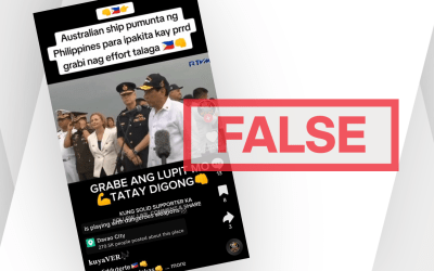 FACT-CHECK: An Australian Navy ship did not come to PH for Duterte