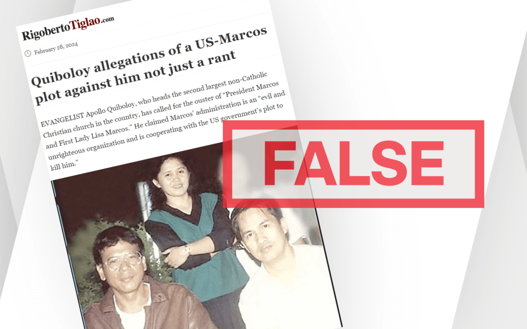 FACT-CHECK: Quiboloy’s church is not the second largest non-Catholic Christian church in the Philippines